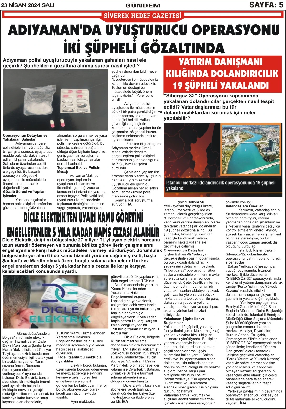 23.04.20024 Tarihli Gazetemiz