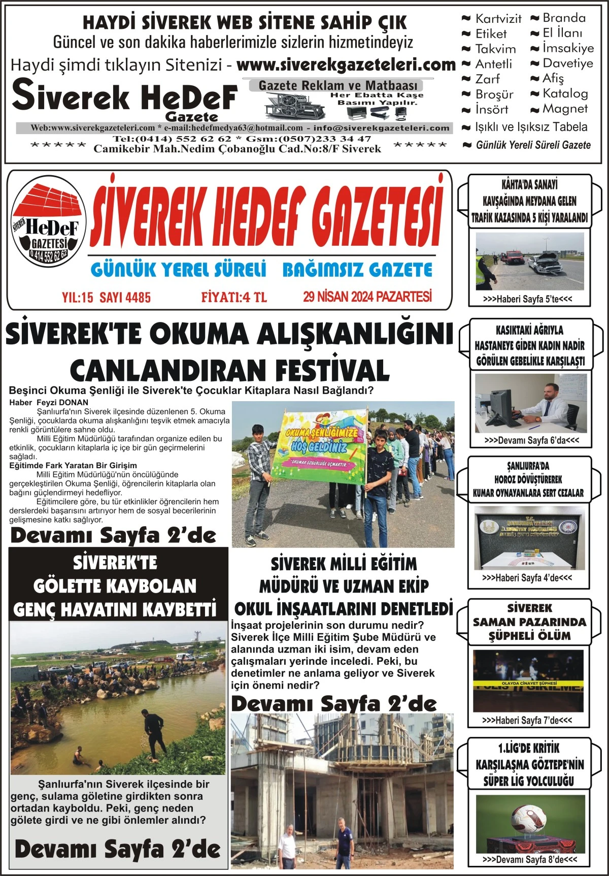 29.04.2024 Tarihli Gazetemiz