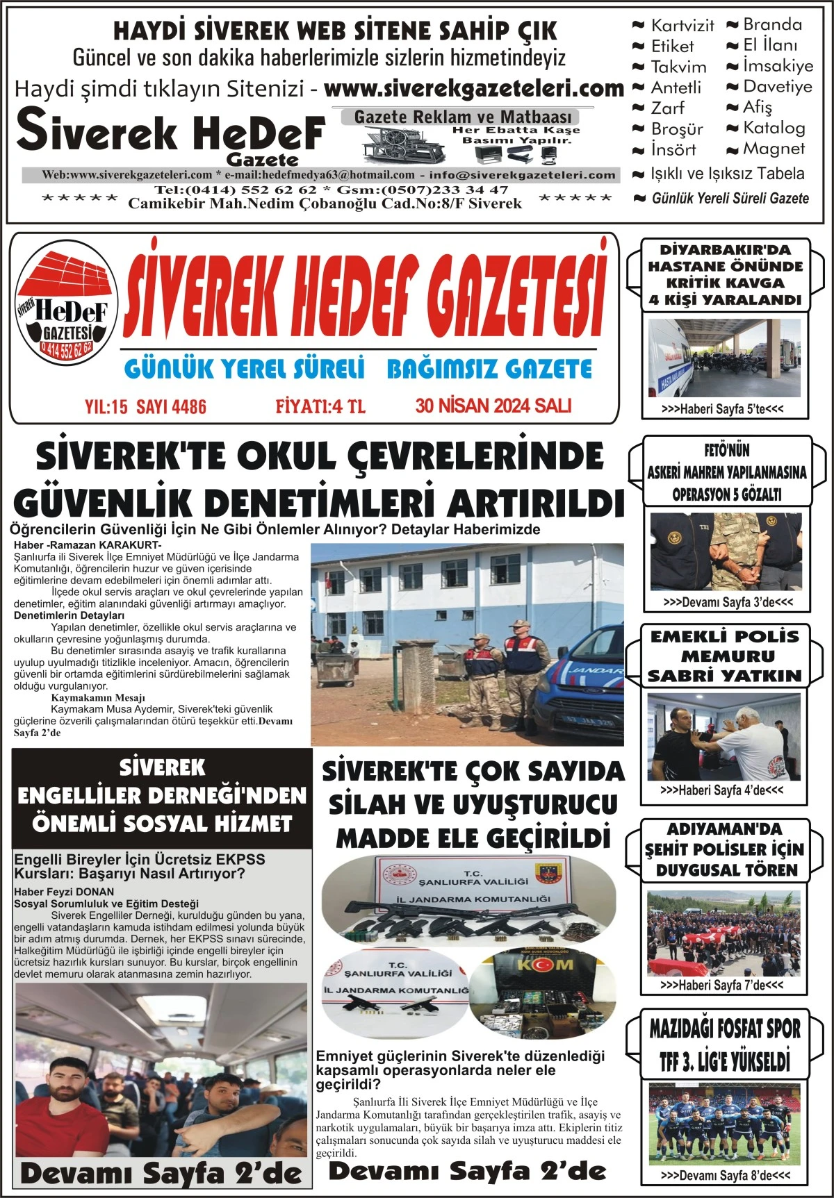 30.04.2024 Tarihli Gazetemiz