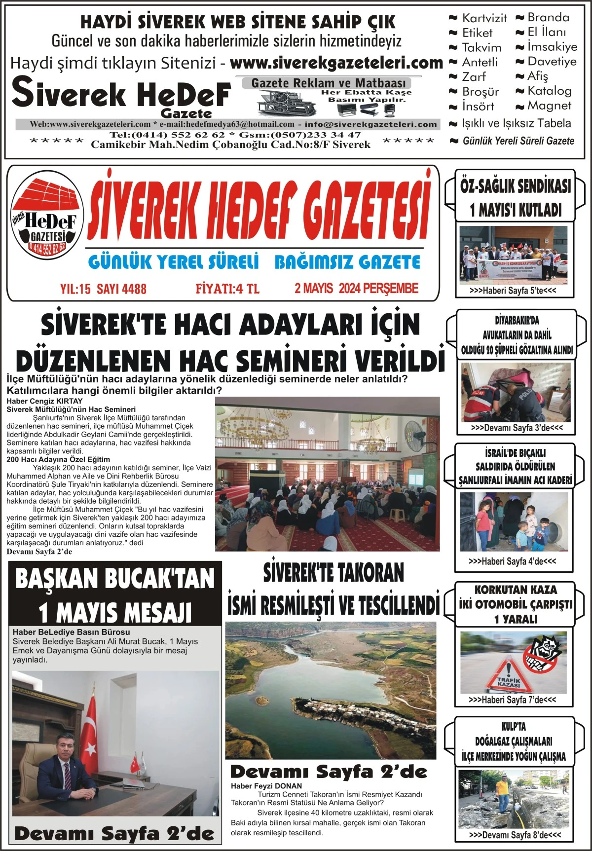 02.05.2024 Tarihli Gazetemiz