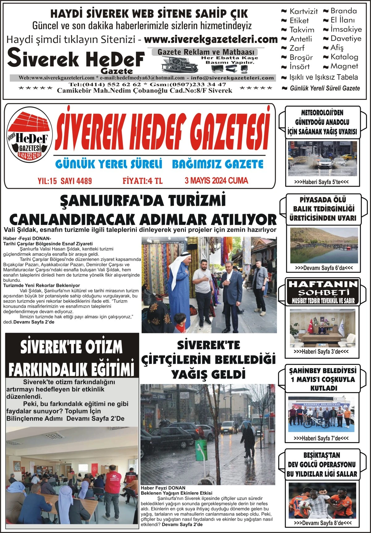 03.05.2024 Tarihli  Gazetemiz