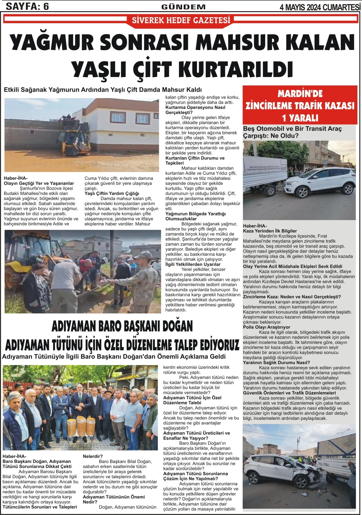 04.05.2024 Tarihli Gazetemiz