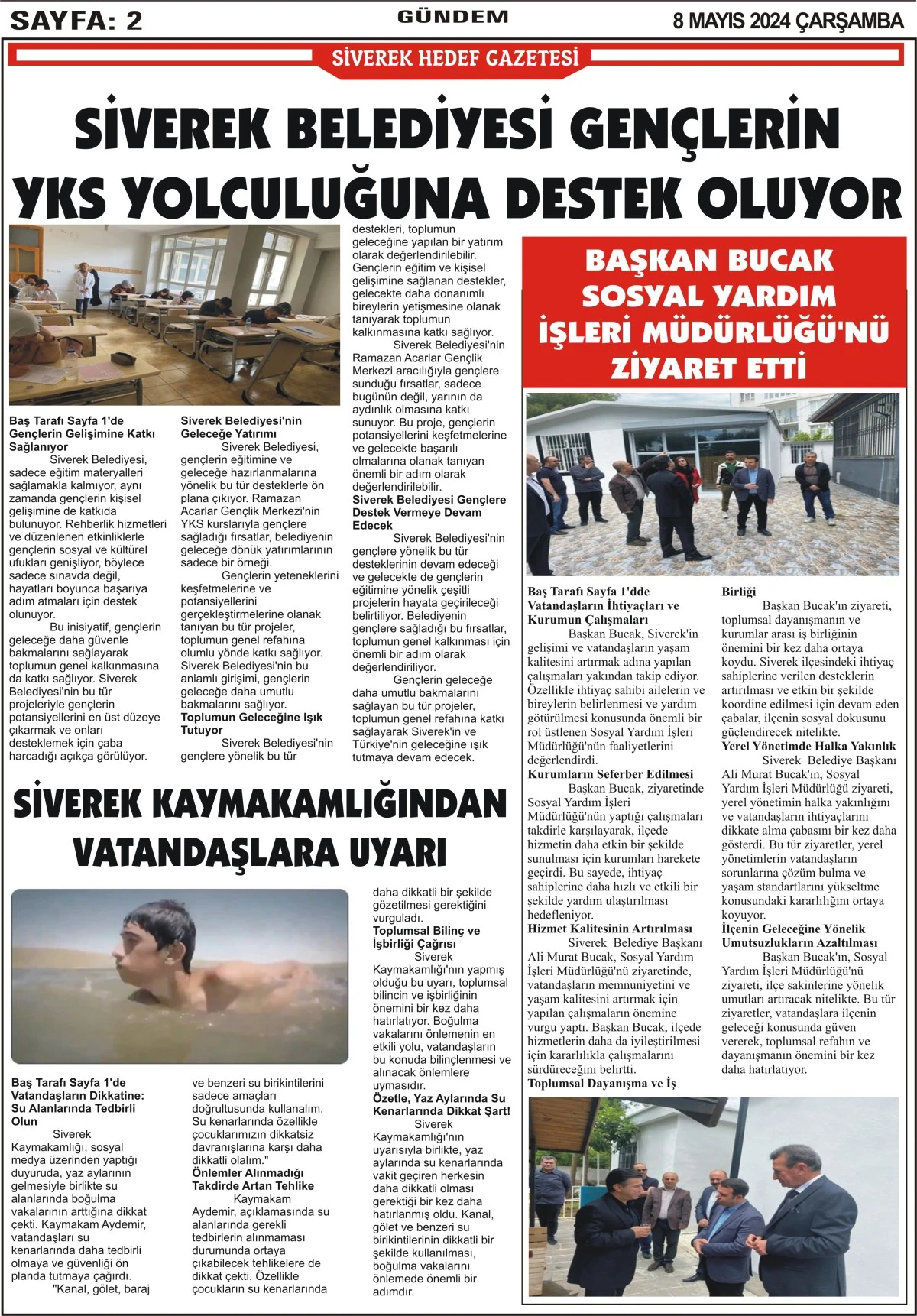 08.05.2024 Tarihli Gazetemiz