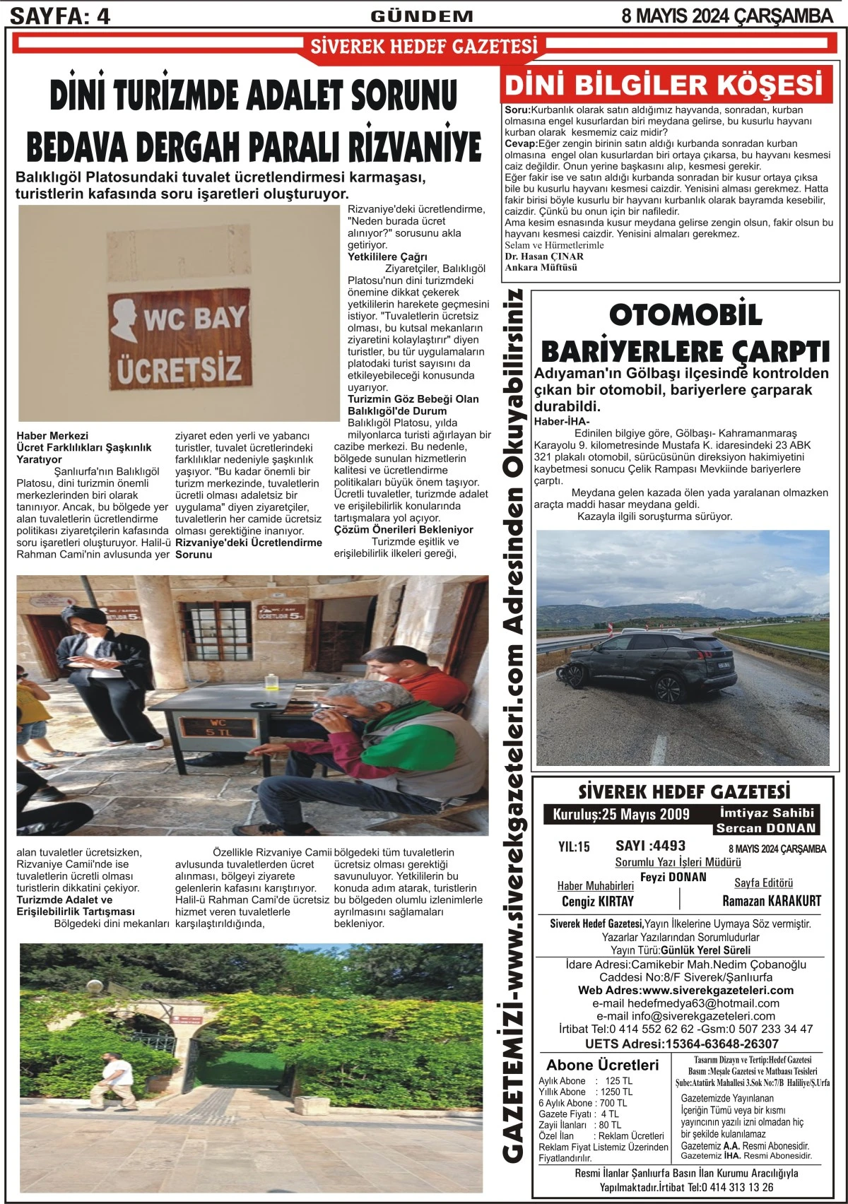 08.05.2024 Tarihli Gazetemiz