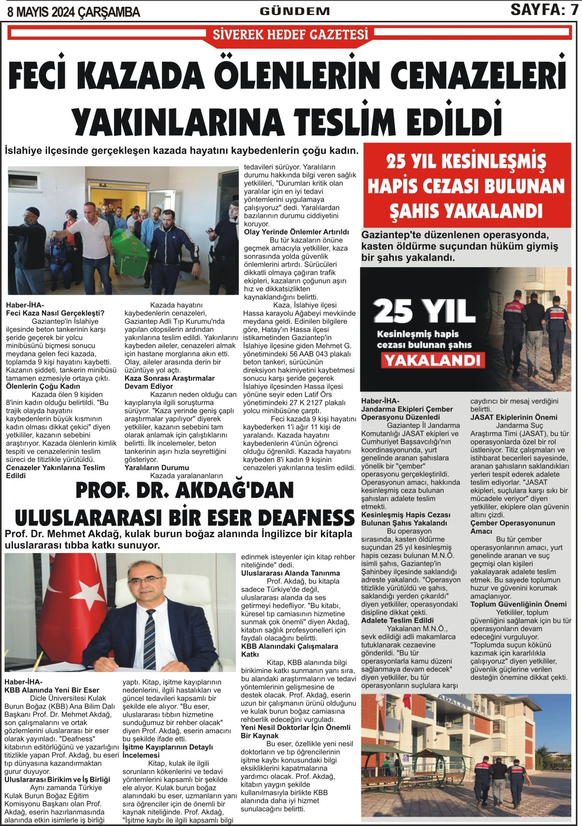 08.05.2024 Tarihli Gazetemiz