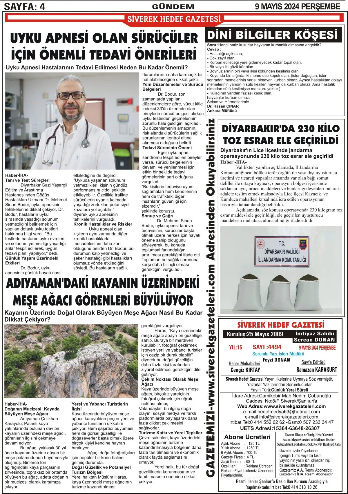 09.05.20024 Tarihli Gazetemiz