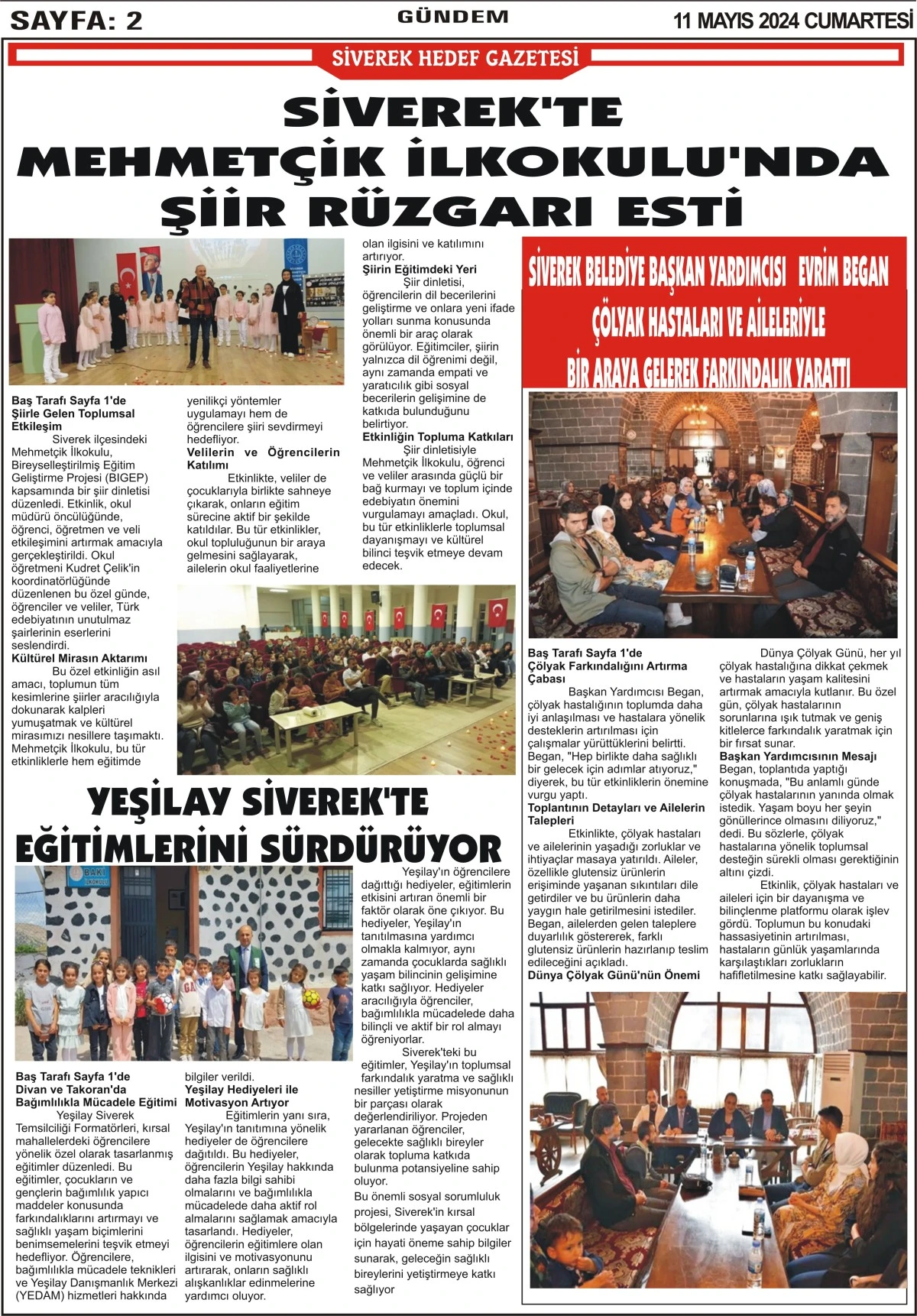 11.05.2024 Tarihli Gazetemiz
