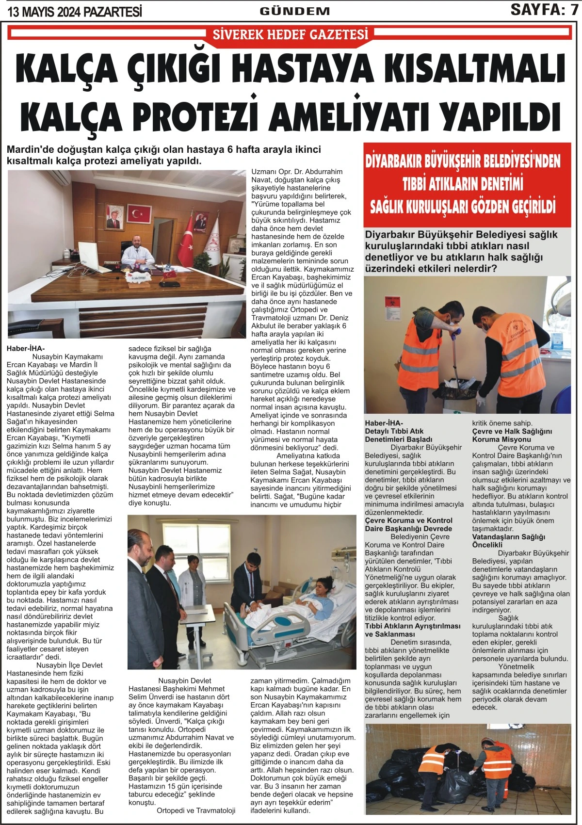 13.05.2024 Tarihli Gazetemiz