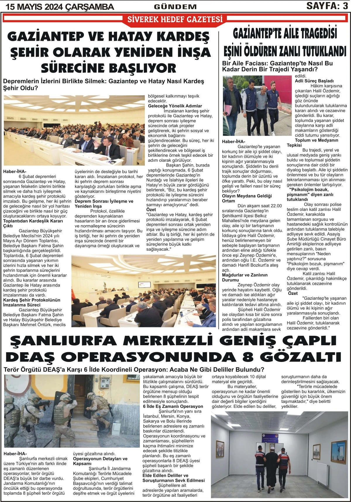 15.05.2024 Tarhili Gazetemiz