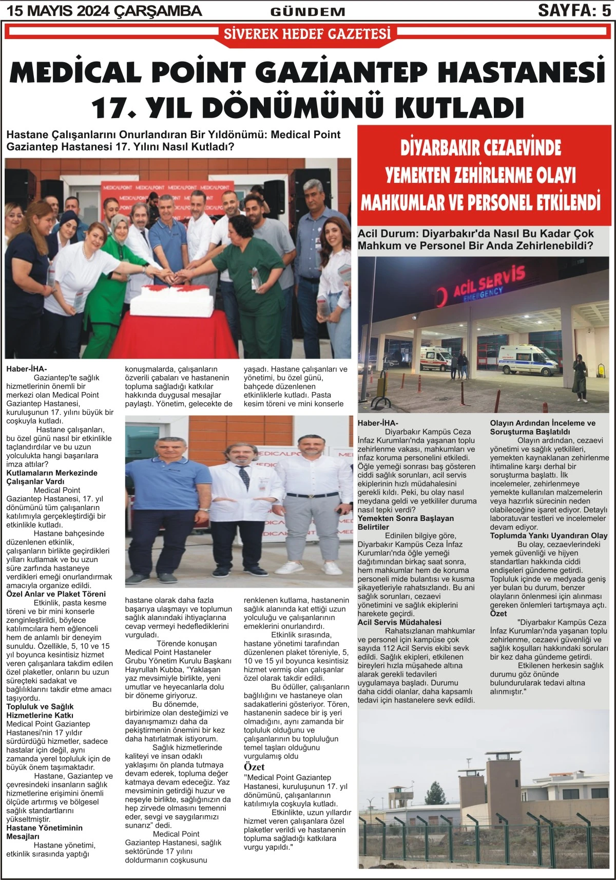 15.05.2024 Tarhili Gazetemiz