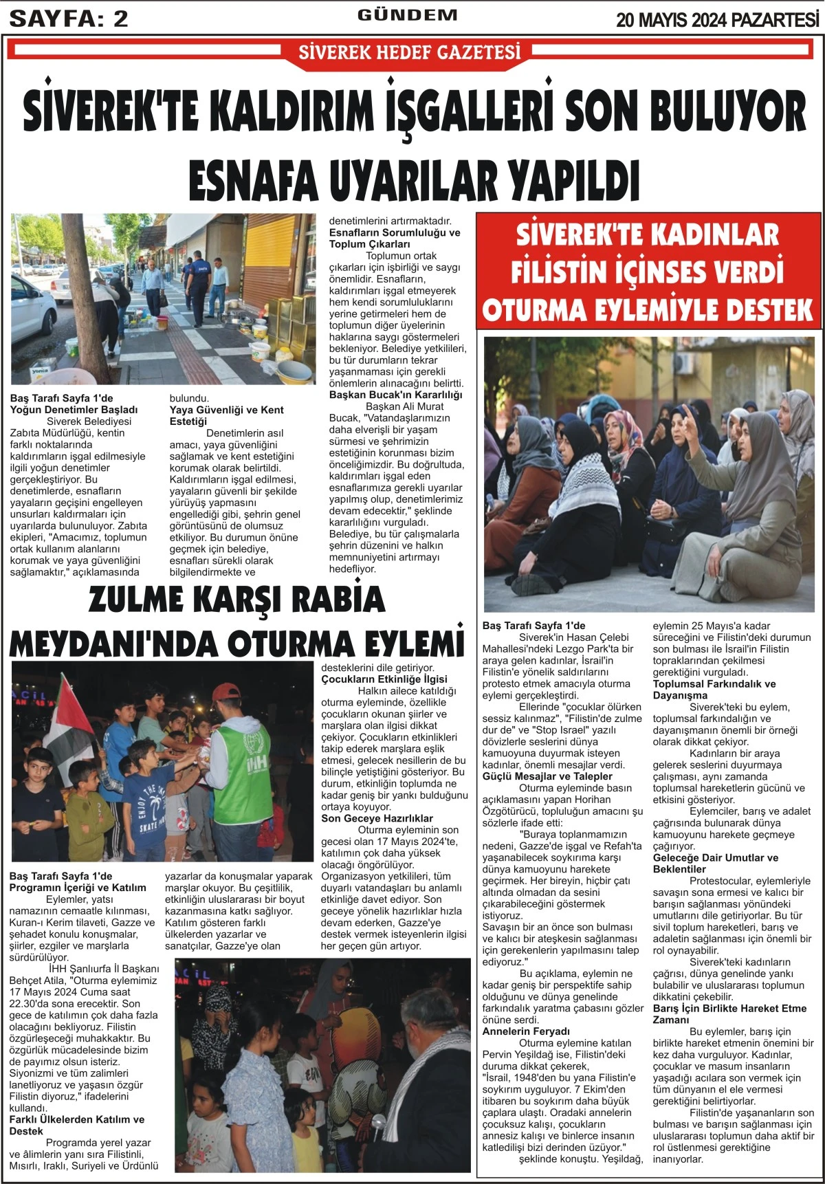 20.05.2024 Tarihli Gazetemiz