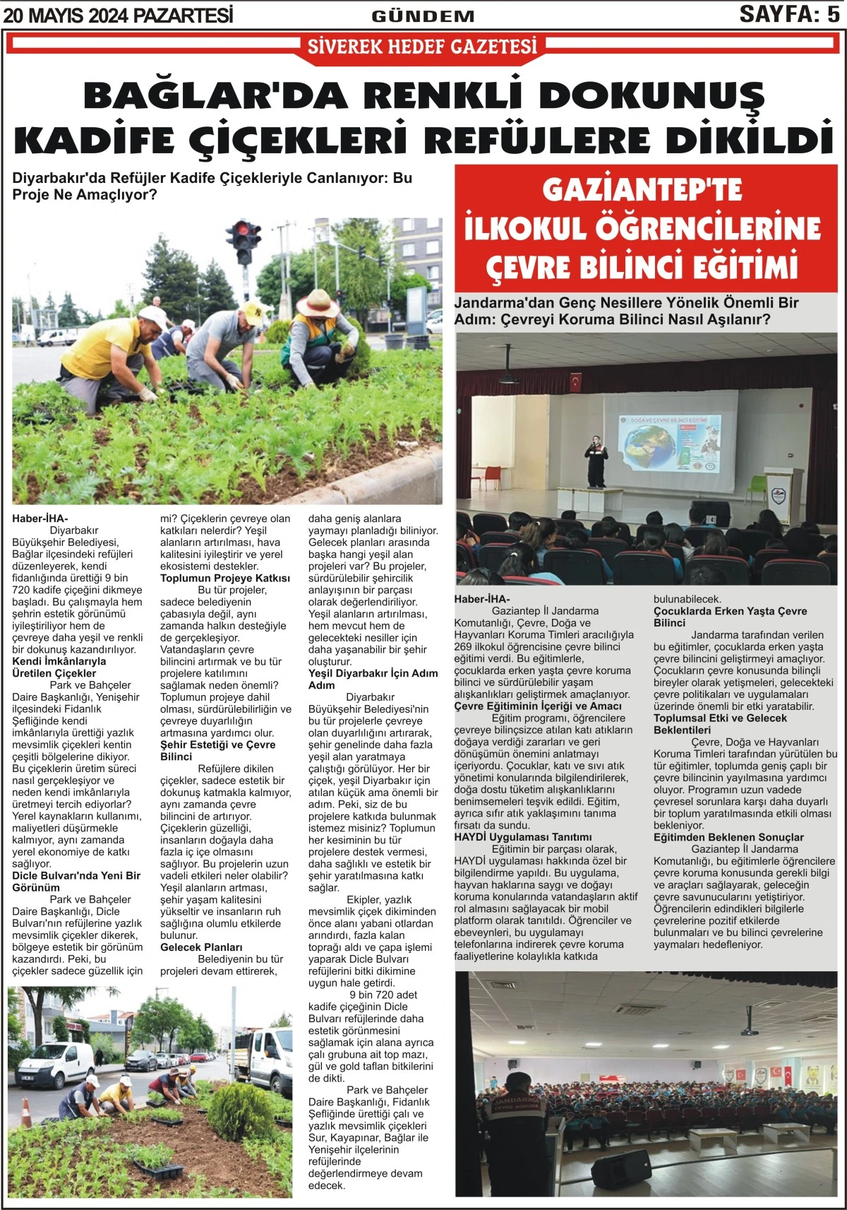 20.05.2024 Tarihli Gazetemiz