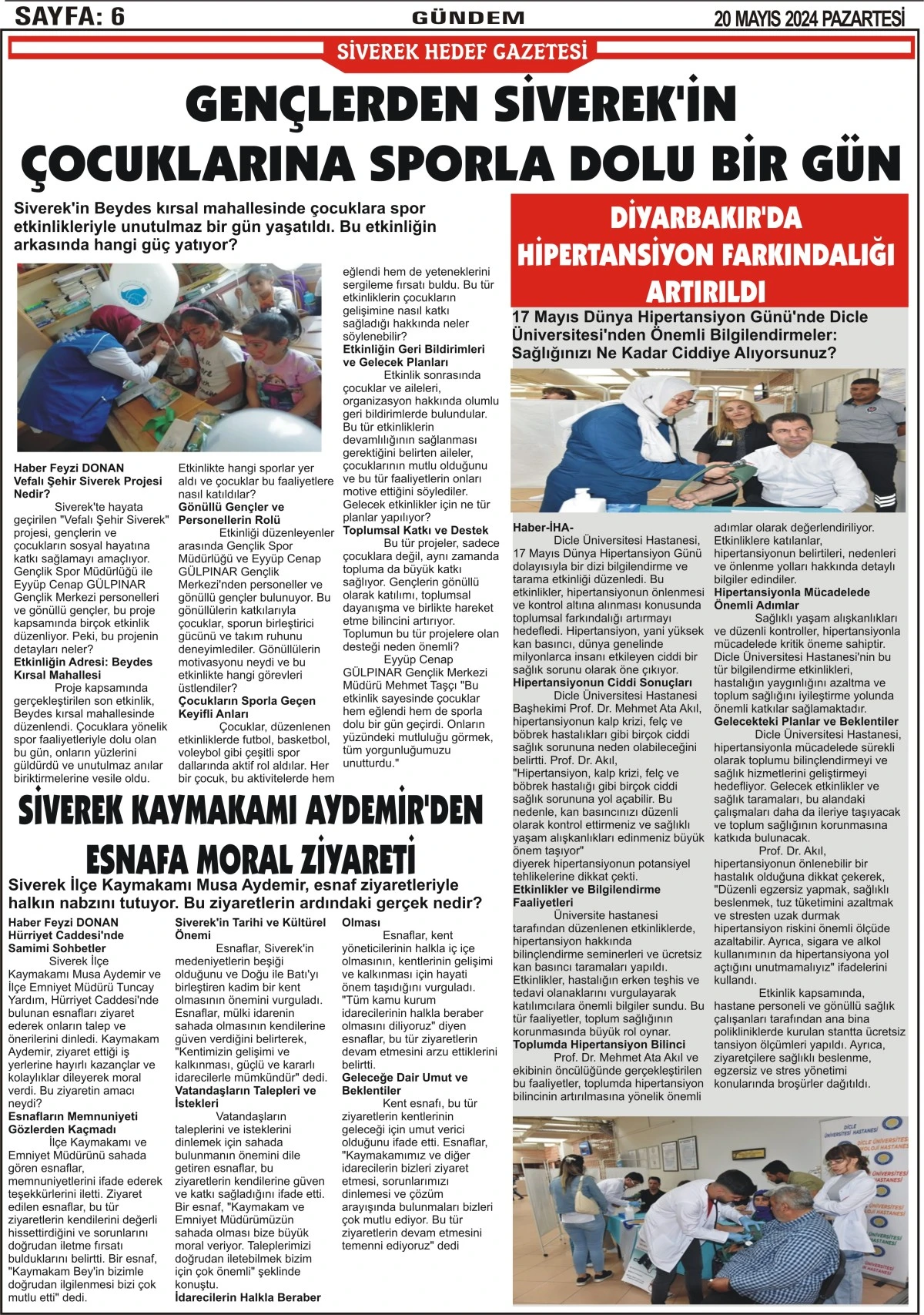 20.05.2024 Tarihli Gazetemiz