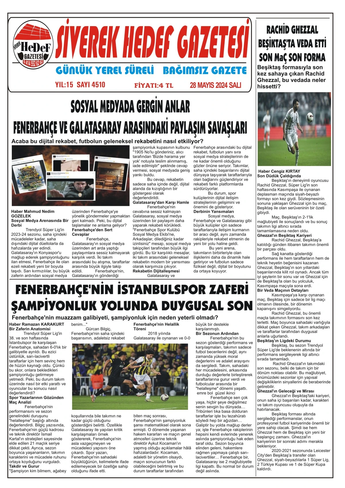 28.05.2024 Tarihli Gazetemiz