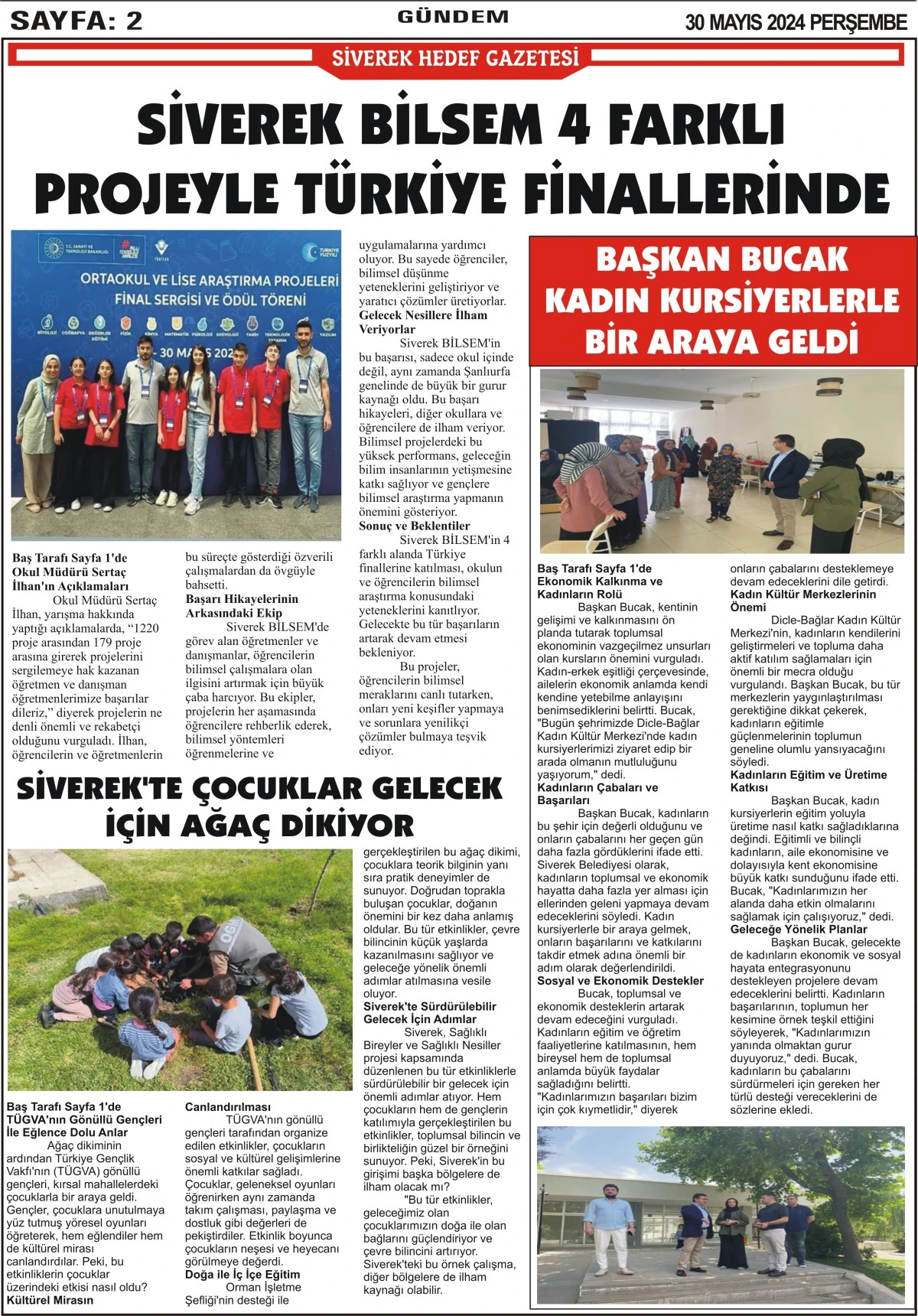 30.05.2024 Tarihli Gazetemiz
