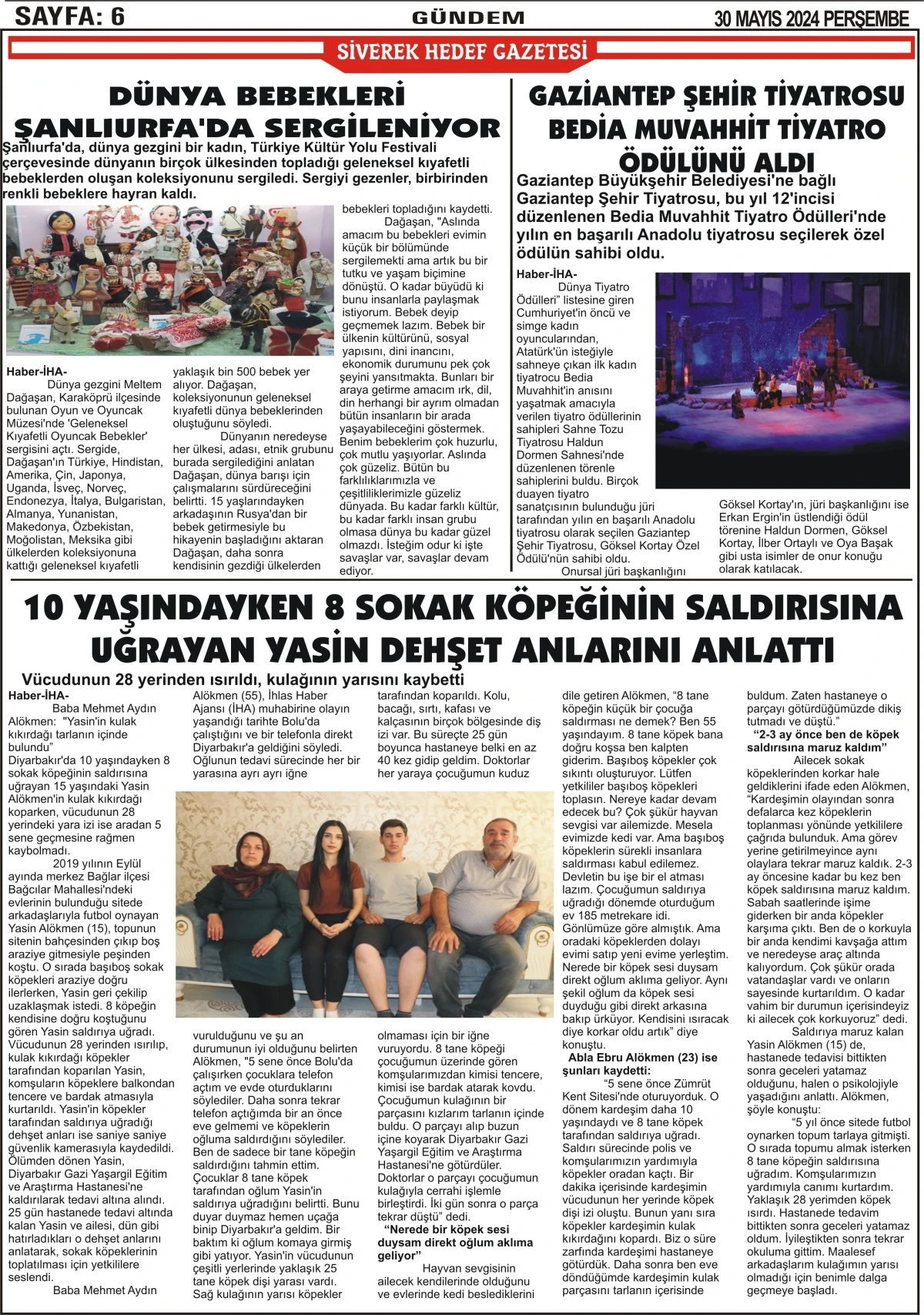 30.05.2024 Tarihli Gazetemiz