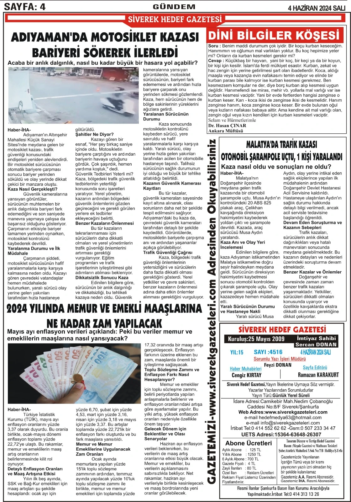 04.06.2024 Tarihli Gazetemiz