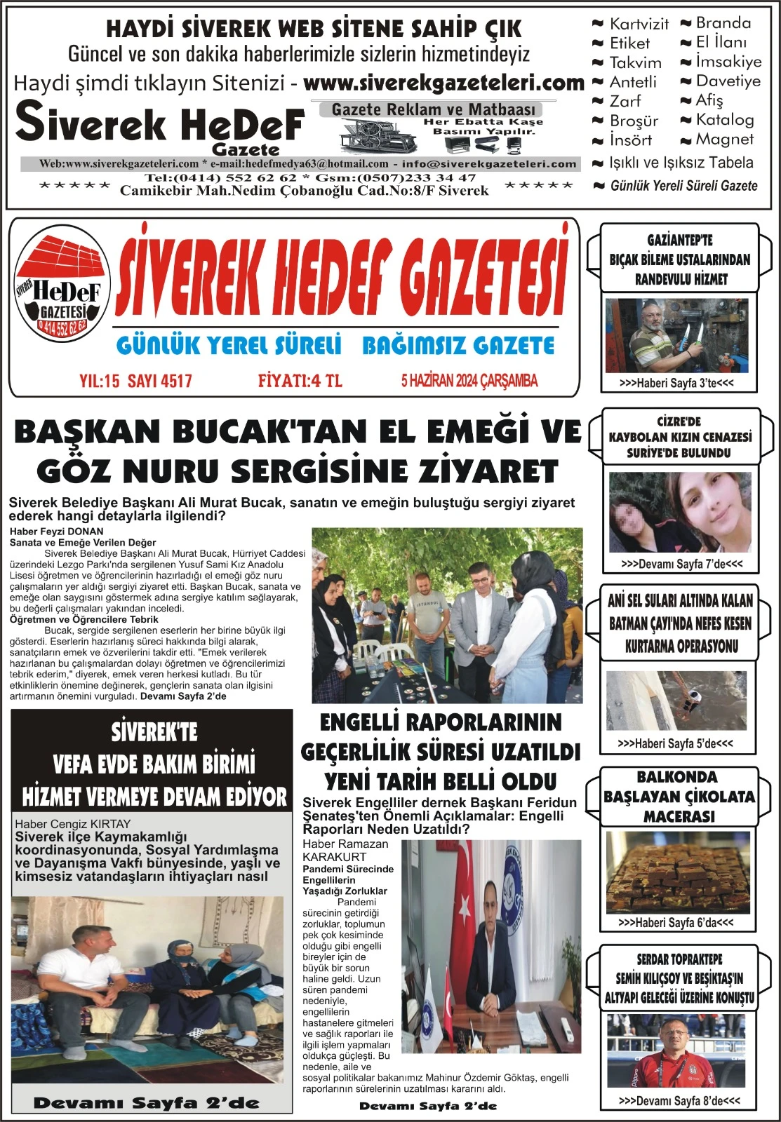 05.06.2024 Tarihli Gazetemiz