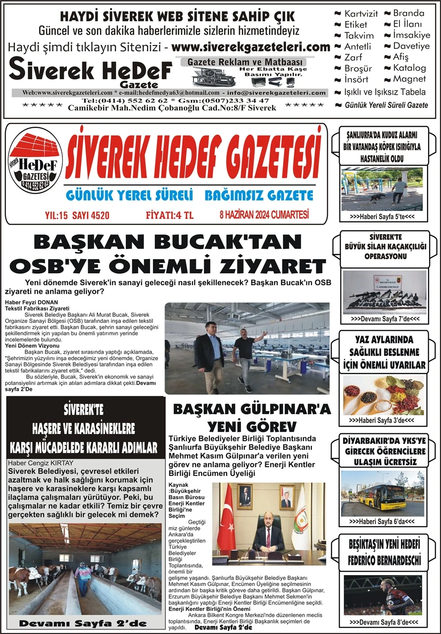 08.06.2024 Tarihli Gazetemiz