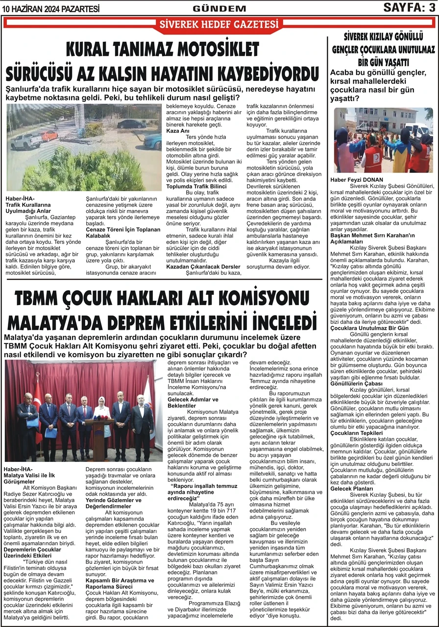 10.06.2024 Tarihli  Gazetemiz