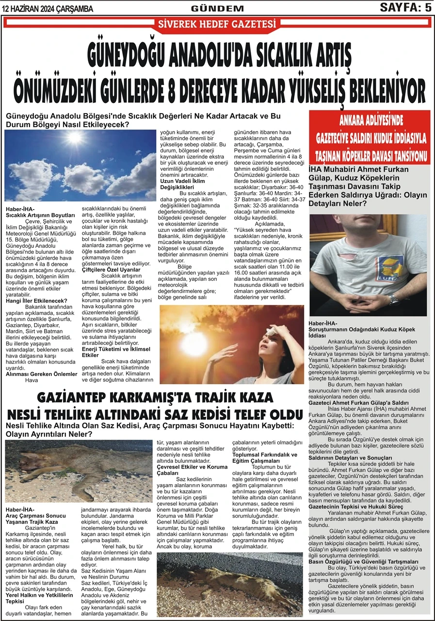 12.06.2024 Tarihli Gazetemiz