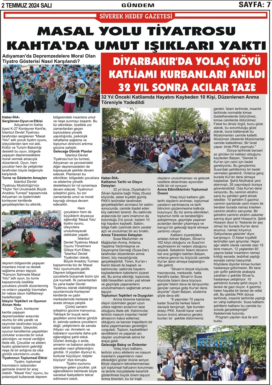 2.07.2024 Tarihli Gazetemiz