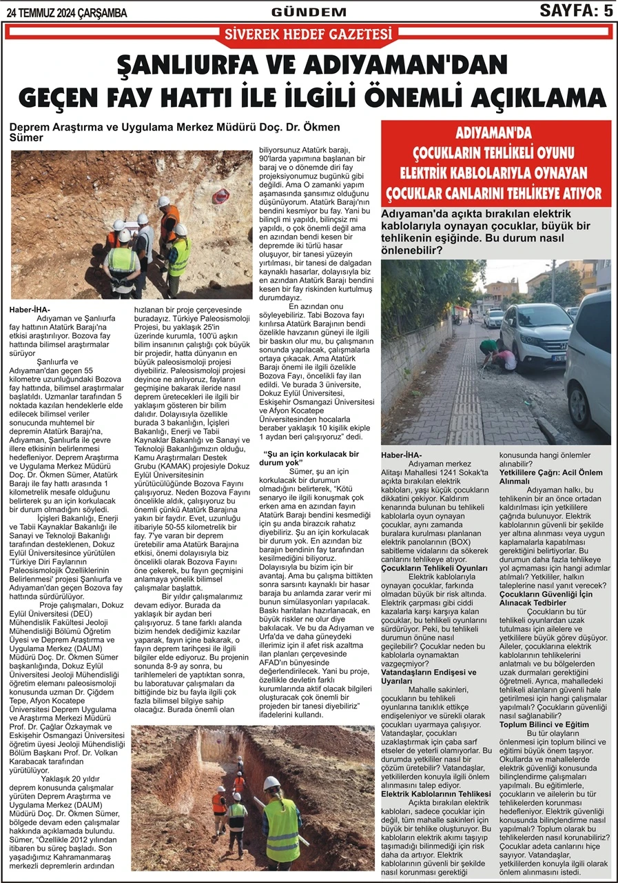 24.07.2024 Tarihli Gazetemiz