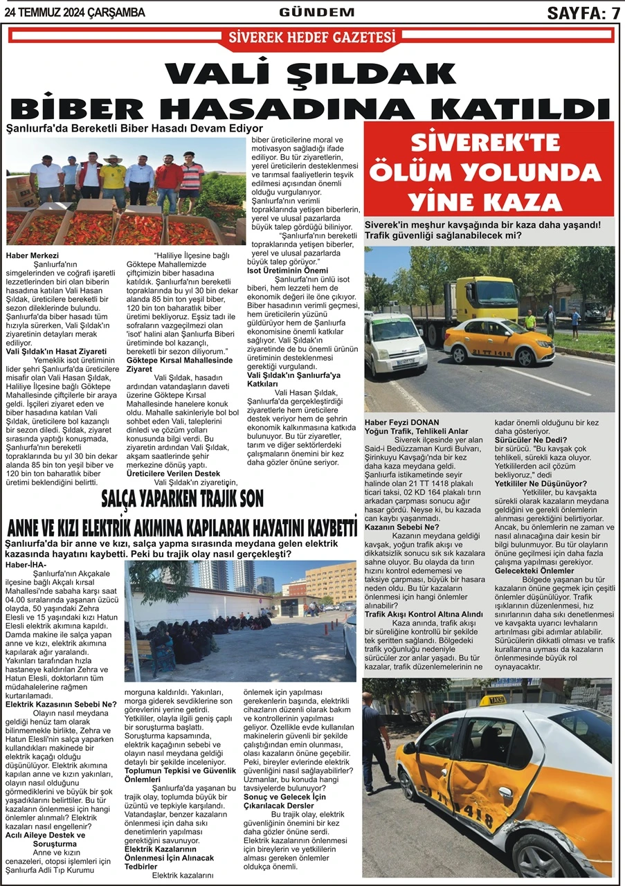 24.07.2024 Tarihli Gazetemiz