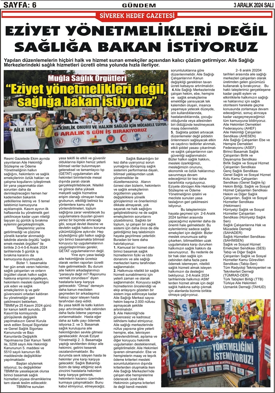 3.12.2024 Tarihli Gazetemiz
