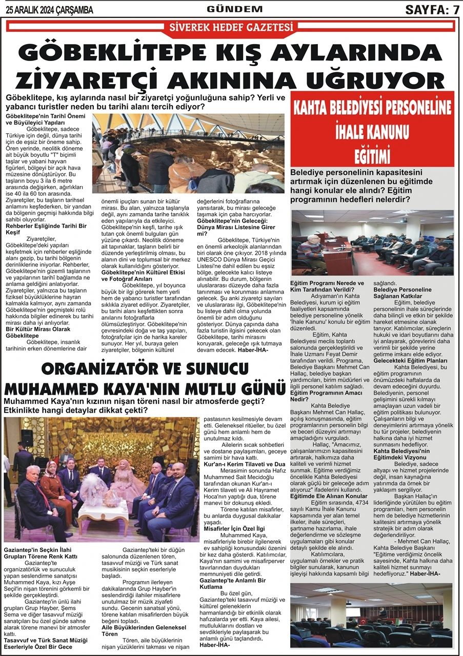 25.12.2024 Tarihli Gazetemiz