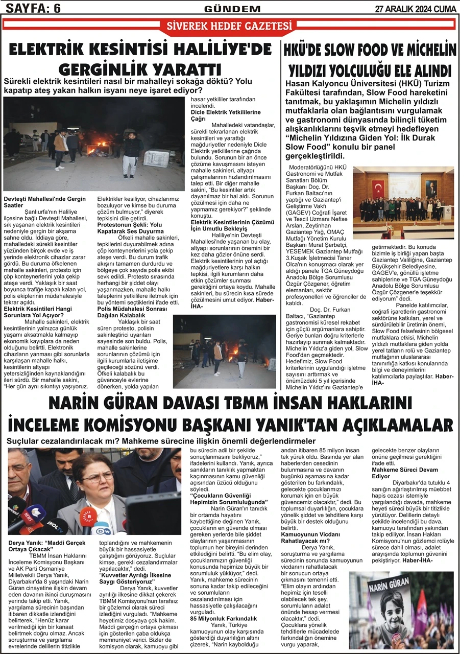 27.12.2024 Tarihli Gazetemiz
