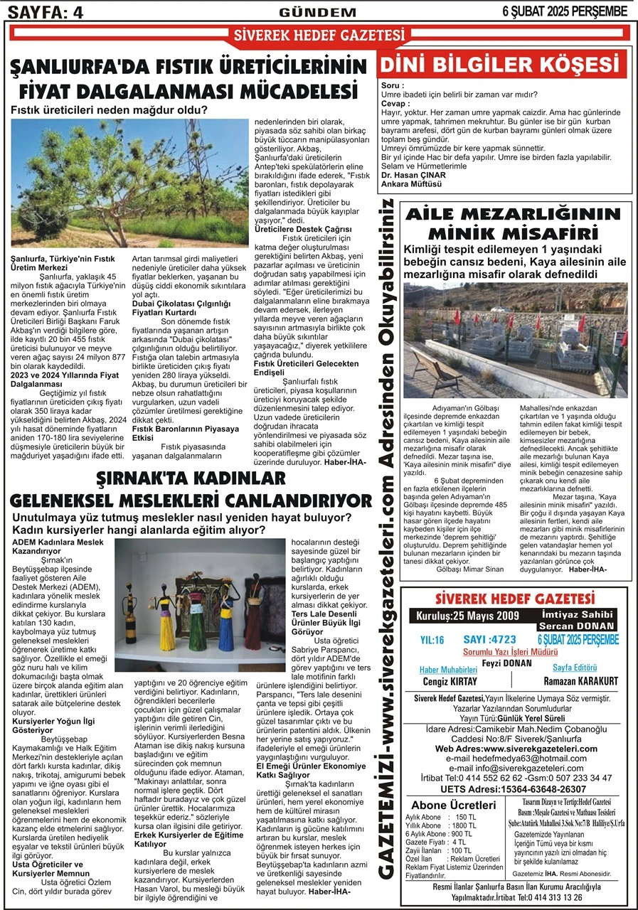 6.02.2025 Tarihli Gazetemiz