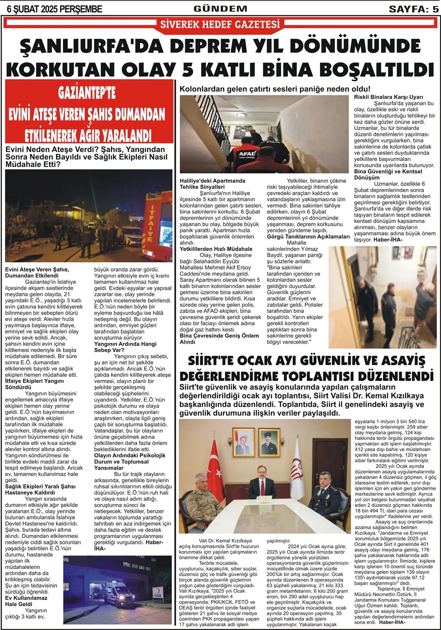 6.02.2025 Tarihli Gazetemiz