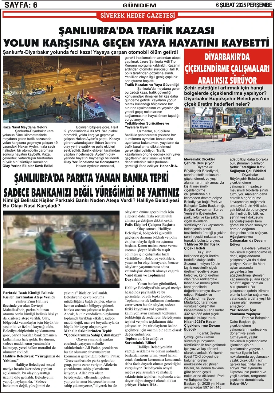 6.02.2025 Tarihli Gazetemiz