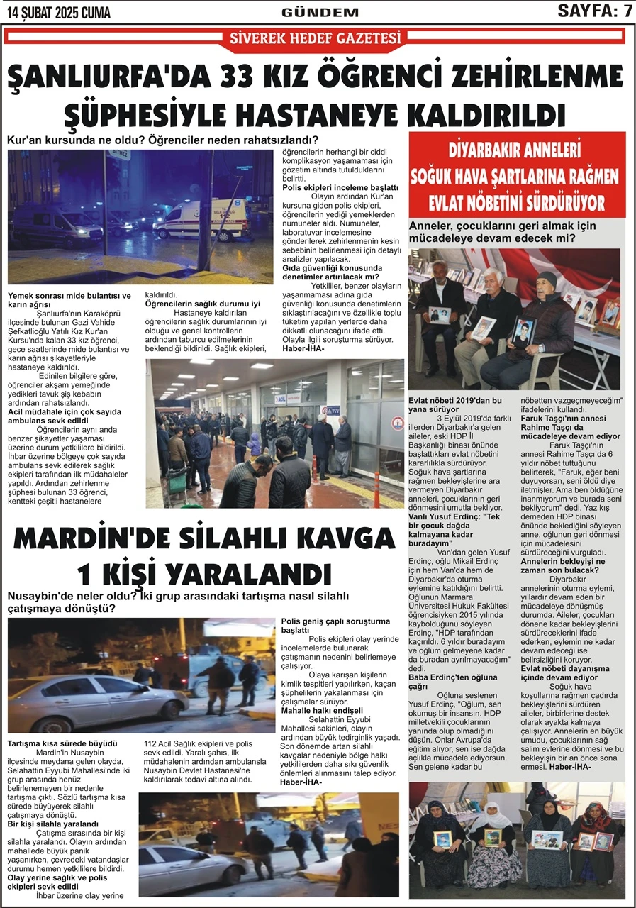 14.02.2025 Tarihli Gazetemiz