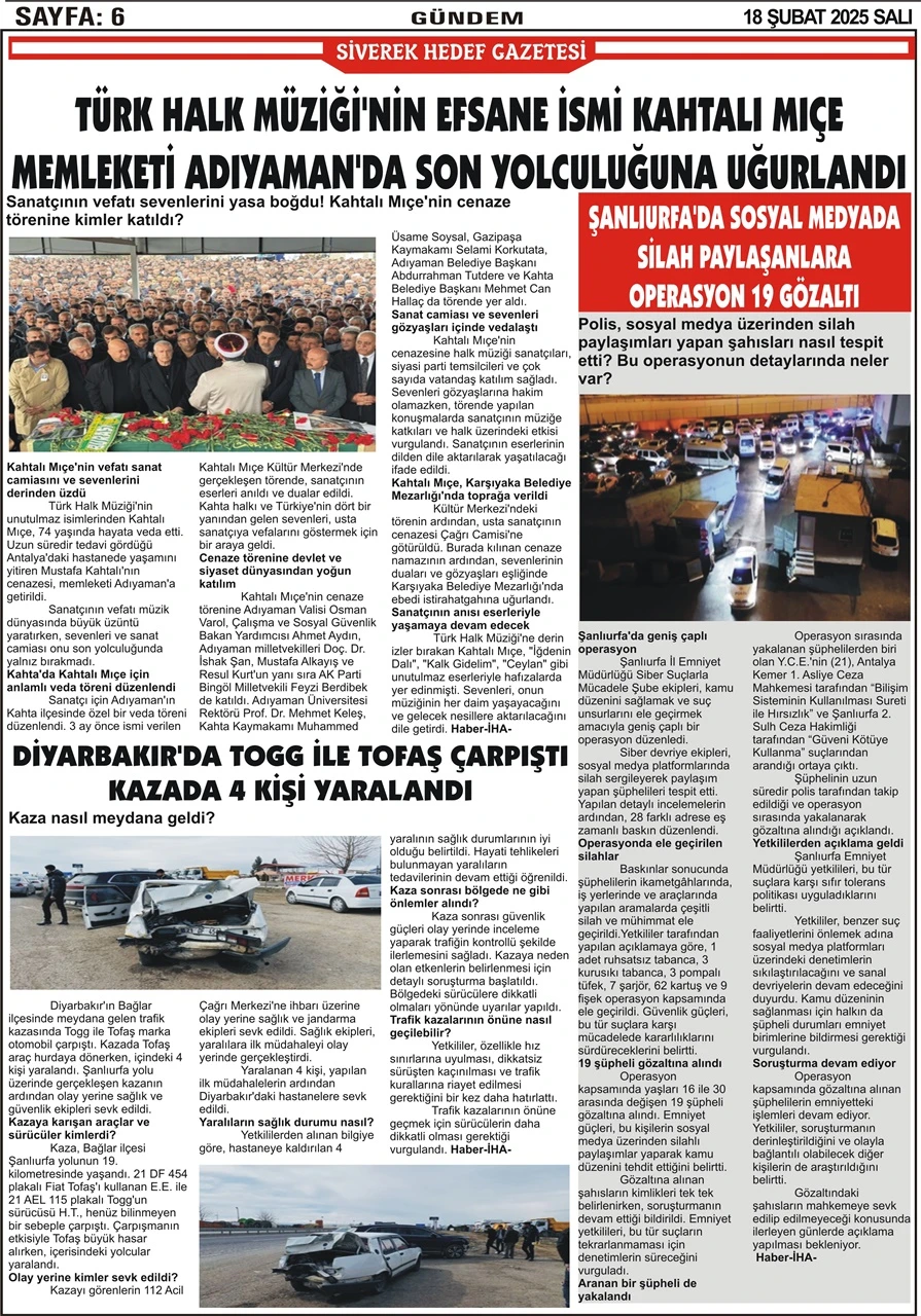 18.02.20255 Tarihli Gazetemiz