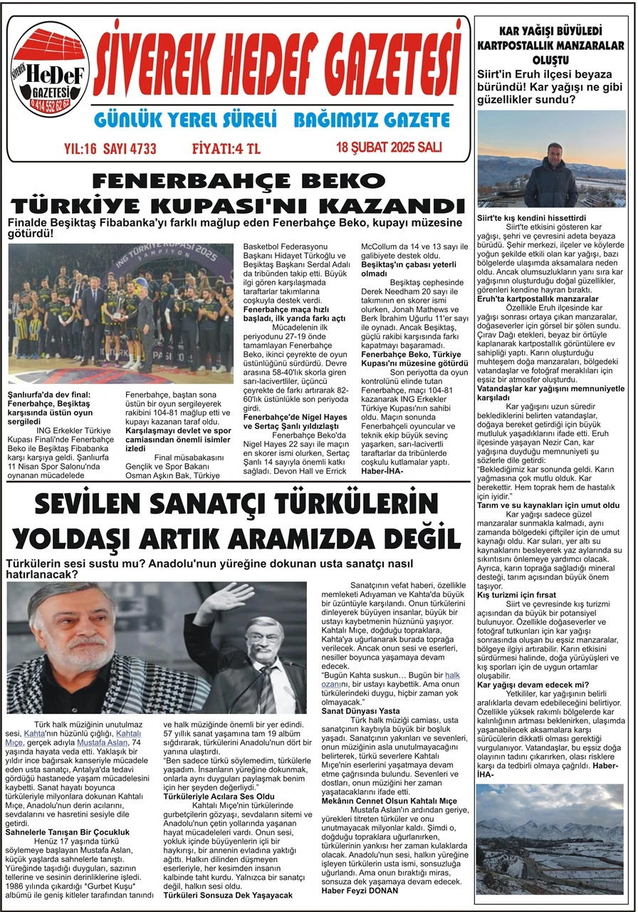 18.02.20255 Tarihli Gazetemiz