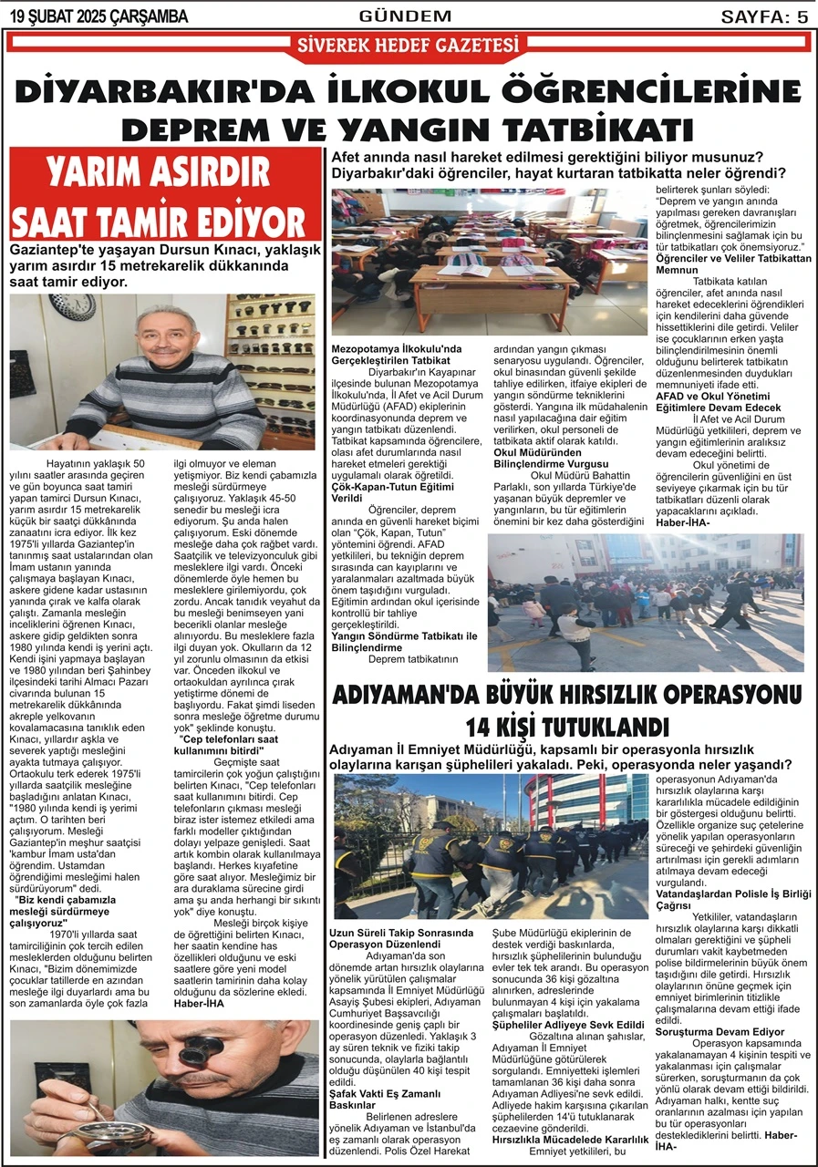 19.02.2025 Tarihli Gazetemiz
