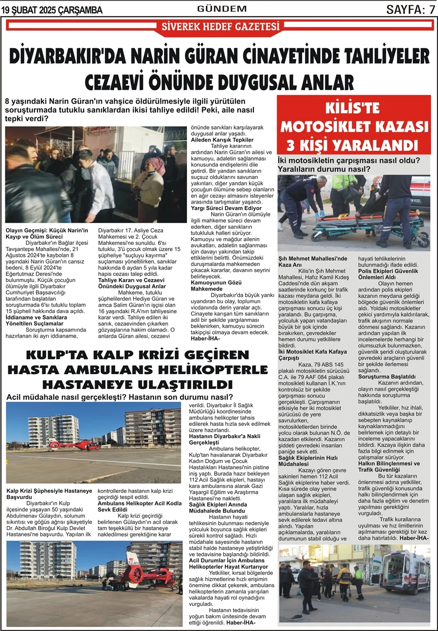 19.02.2025 Tarihli Gazetemiz