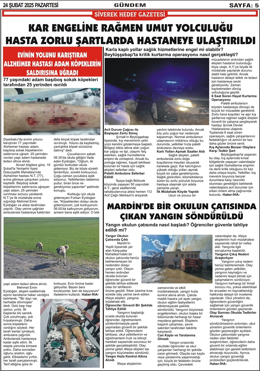 24.02.2025 Tarihli Gazetemiz