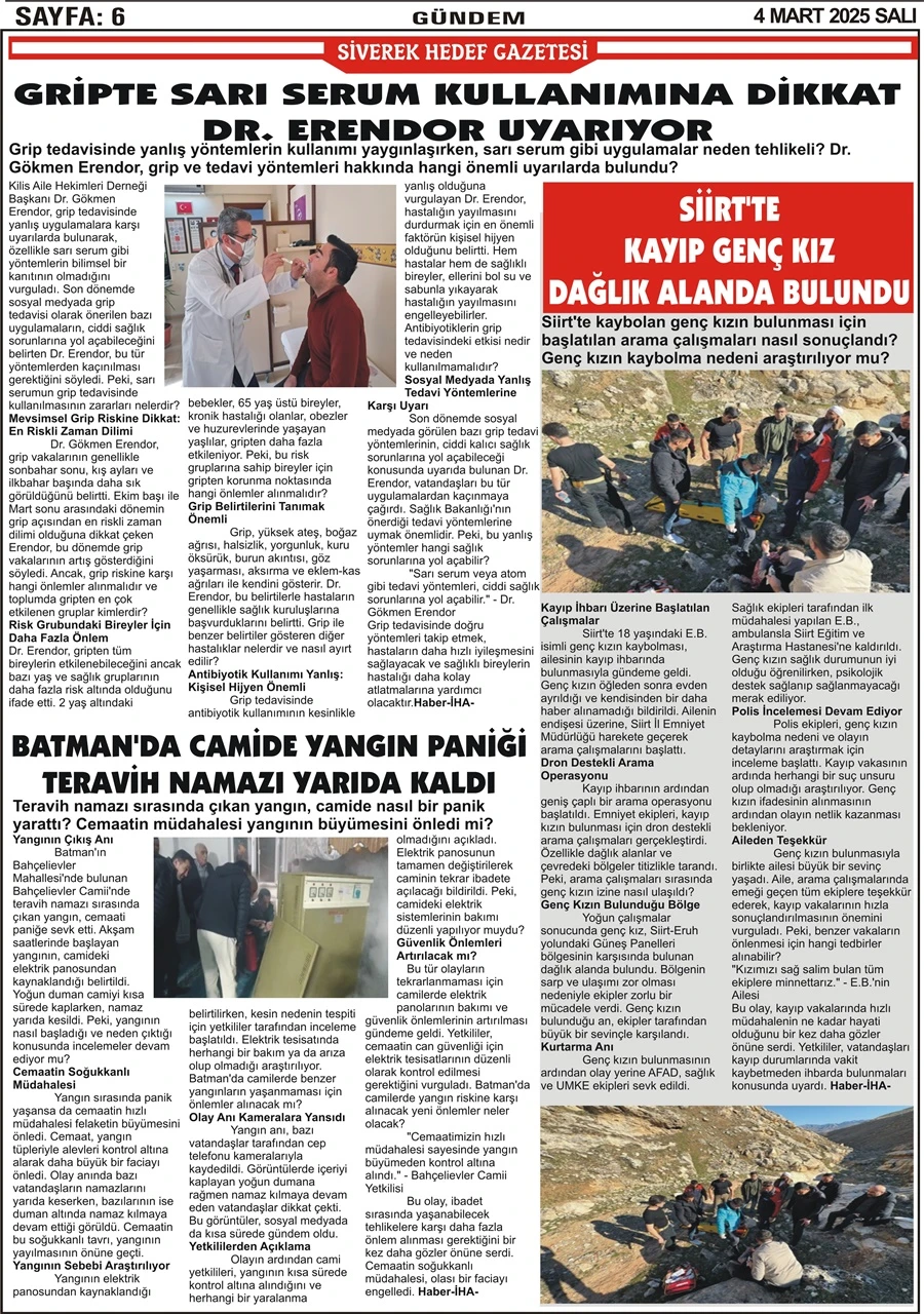 4.03.2025 Tarihli Gazetemiz
