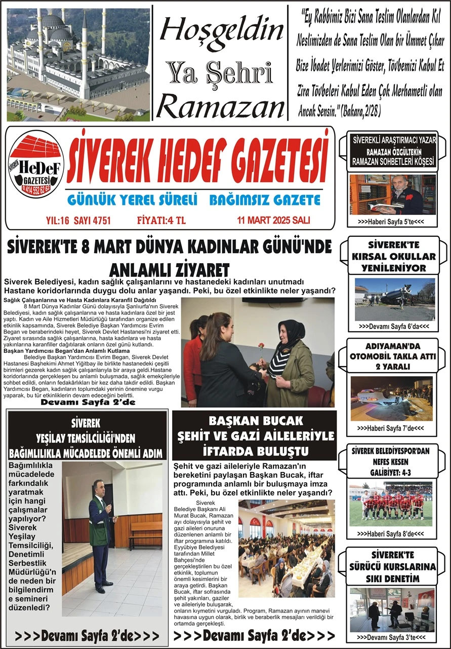 11.03.2025 Tarihli Gazetemiz