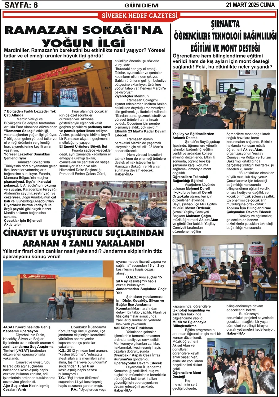 21.03.2025 Tarihli Gazetemiz