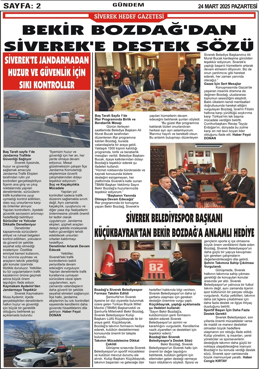 24.03.2025 Tarihli Gazetemiz