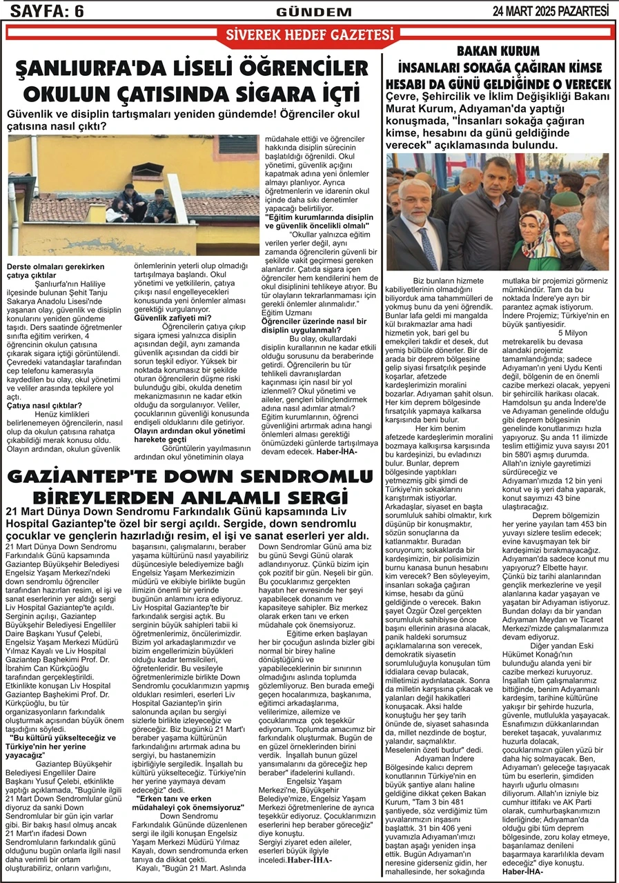 24.03.2025 Tarihli Gazetemiz