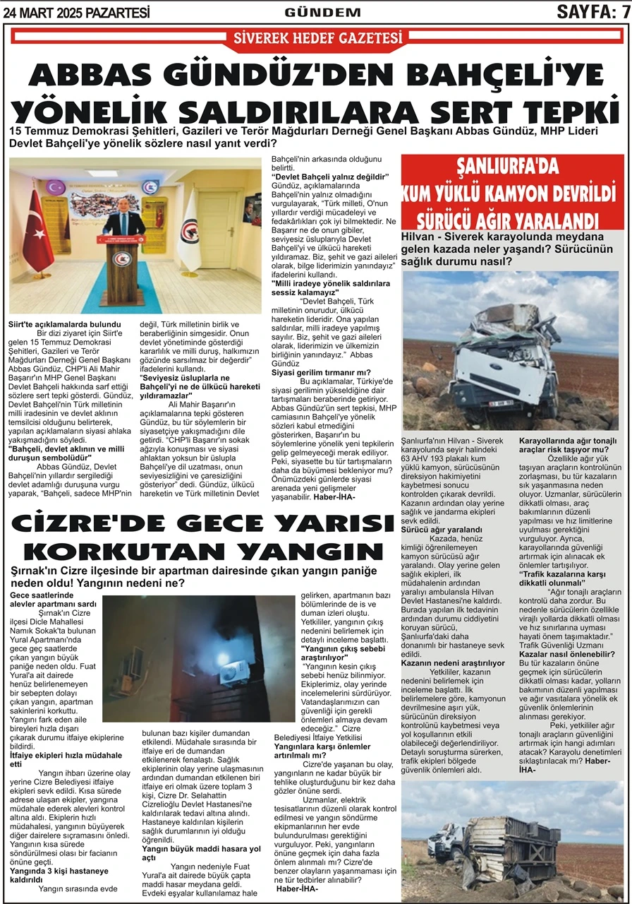24.03.2025 Tarihli Gazetemiz