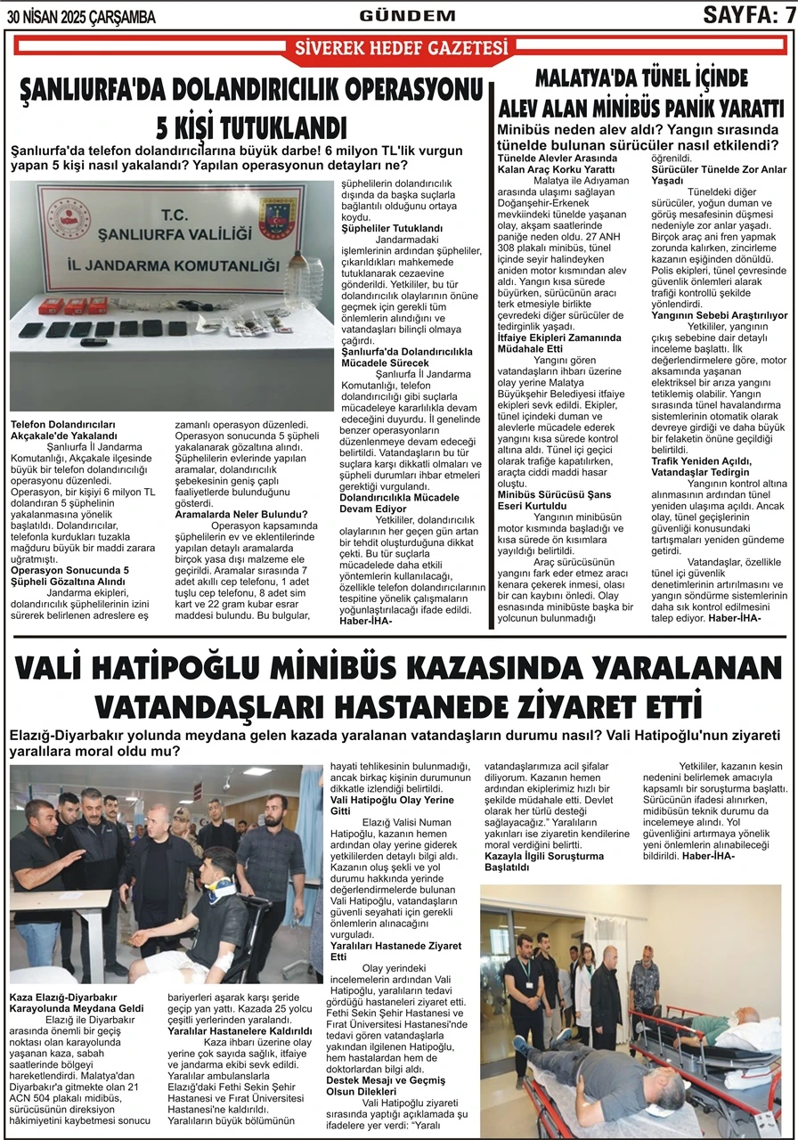 30.04.2025 Tarihli Gazetemiz