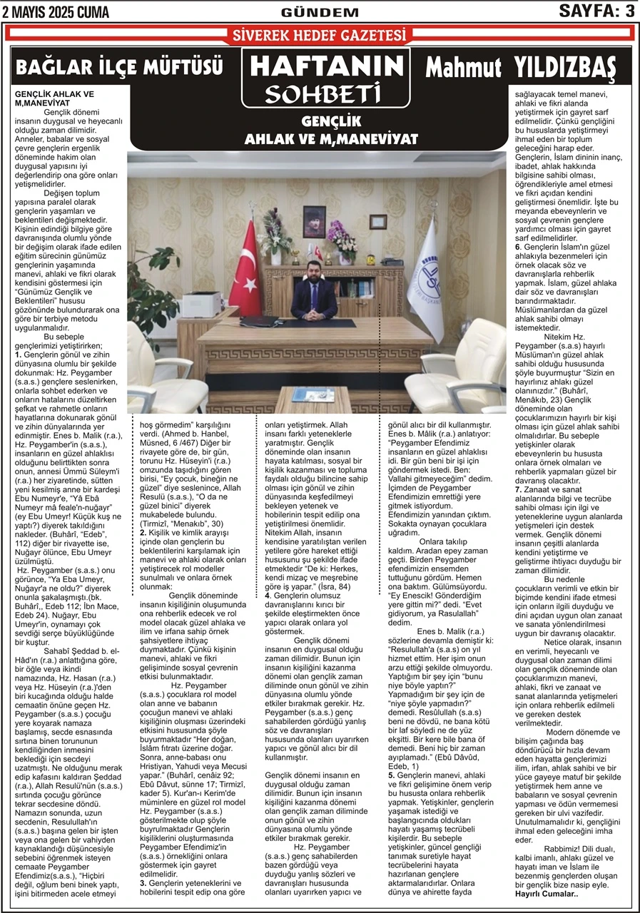 2.05.2025 Tarihli Gazetemiz