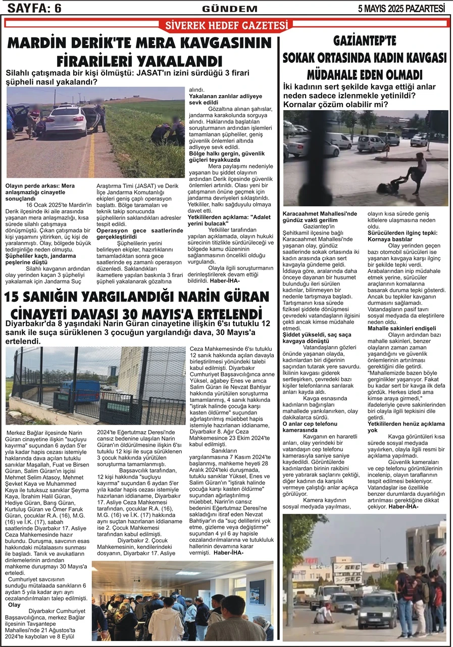 5.05.2025 Tarihli Gazetemiz