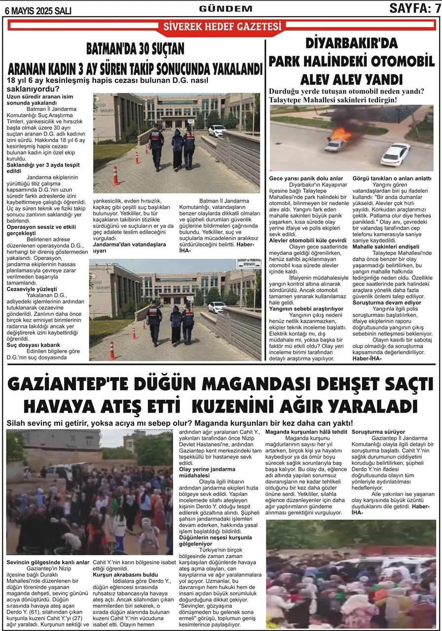 6.05.2025 Tarihli Gazetemiz